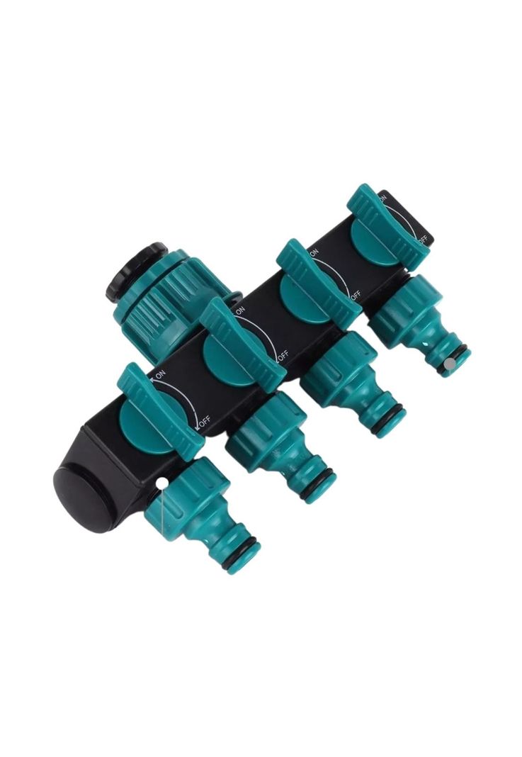 Conector Adaptador Riego Jardín Divisor Manguera 4 Vías-1