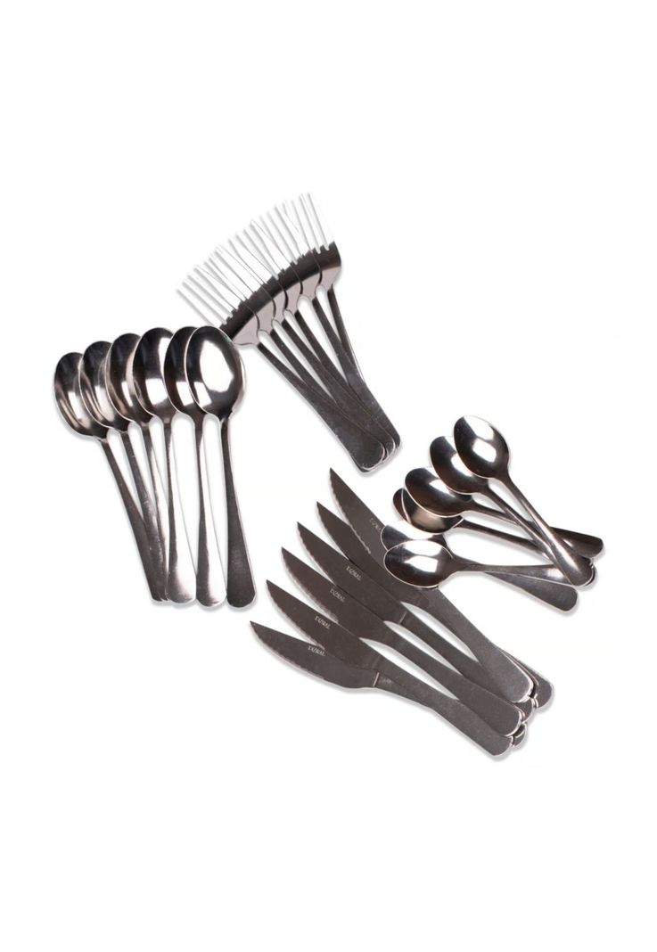 Set Juego Cubiertos Acero Inoxidable 24 Piezas-1
