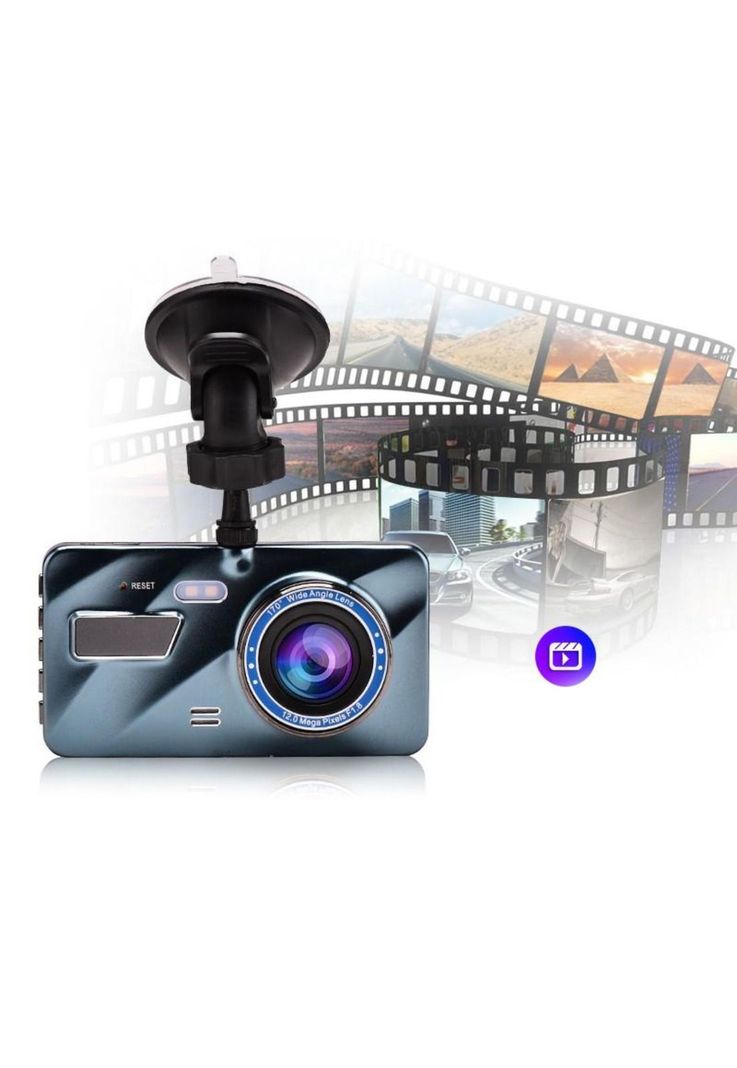 Cámara Auto DVR + Retroceso 4 Dual Lente 170°-2