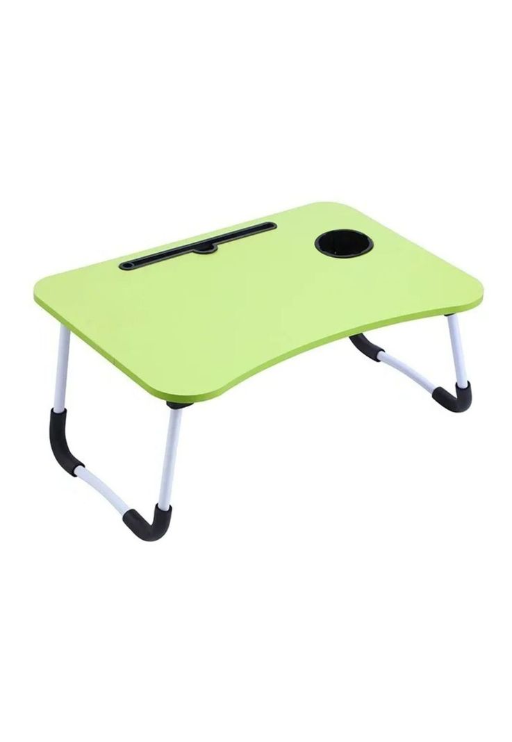 Bandeja Mesa Madera Notebook Posa Vaso Verde-0