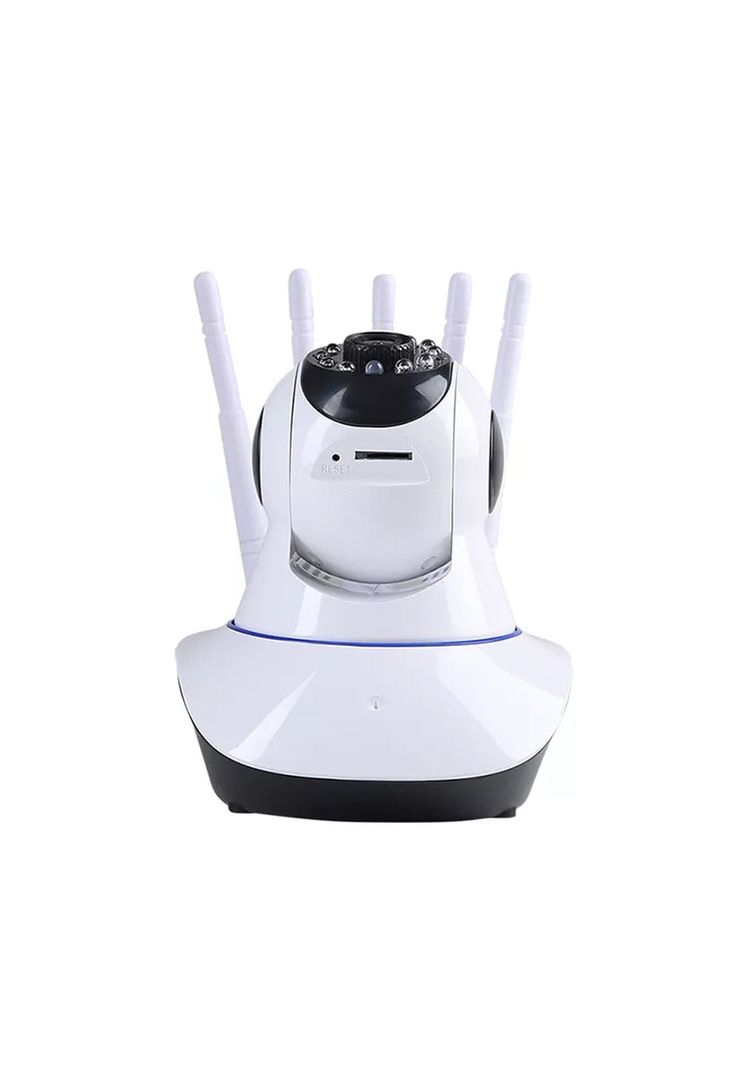 Cámara Seguridad IP Wifi 5 Antenas 360° Blanca-1