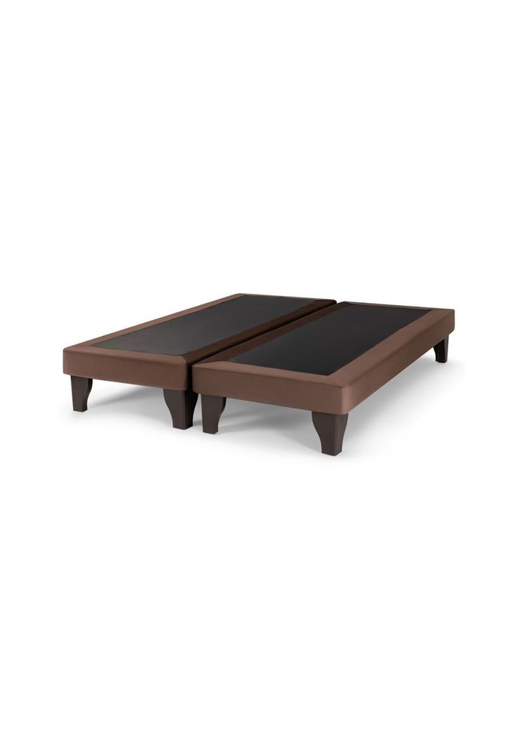 Base Dividida Cama Europea Super King 200x200 CM Chocolate Felpa-0
