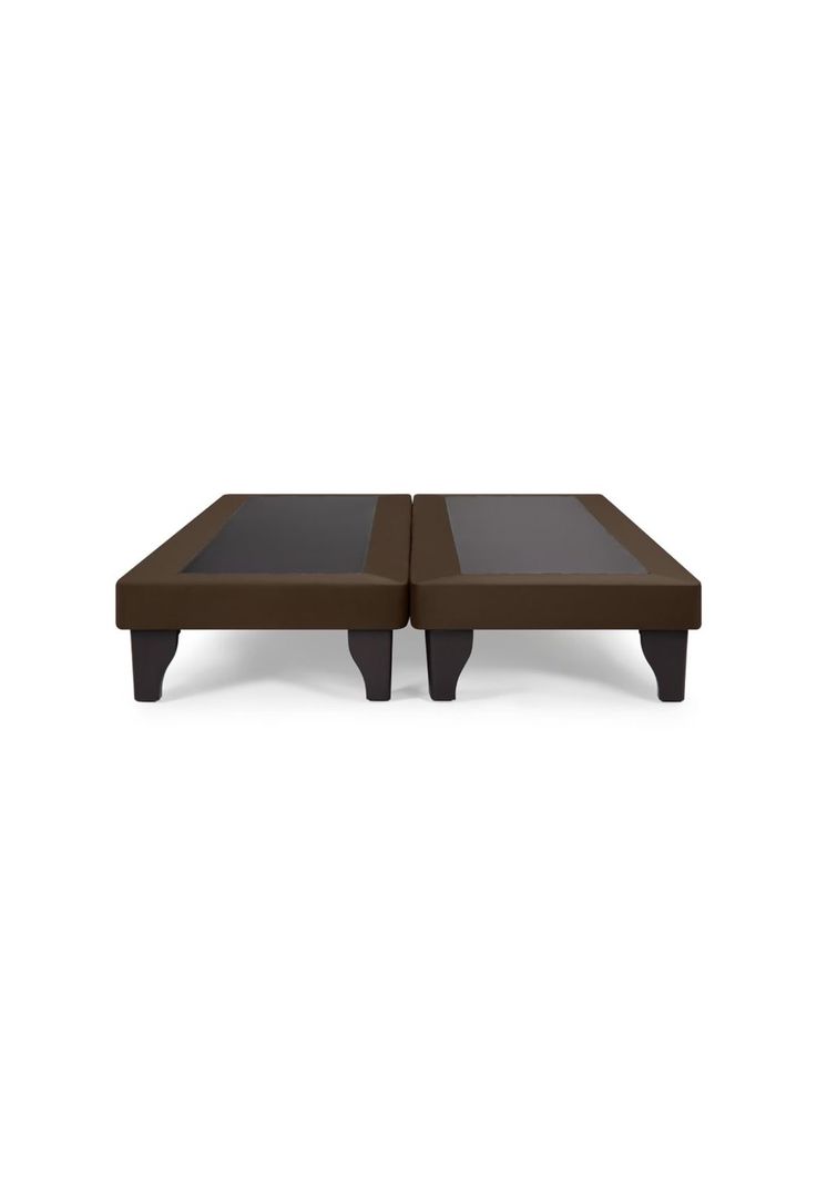Base Dividida Cama Europea Super King 200x200 CM Chocolate Felpa-1