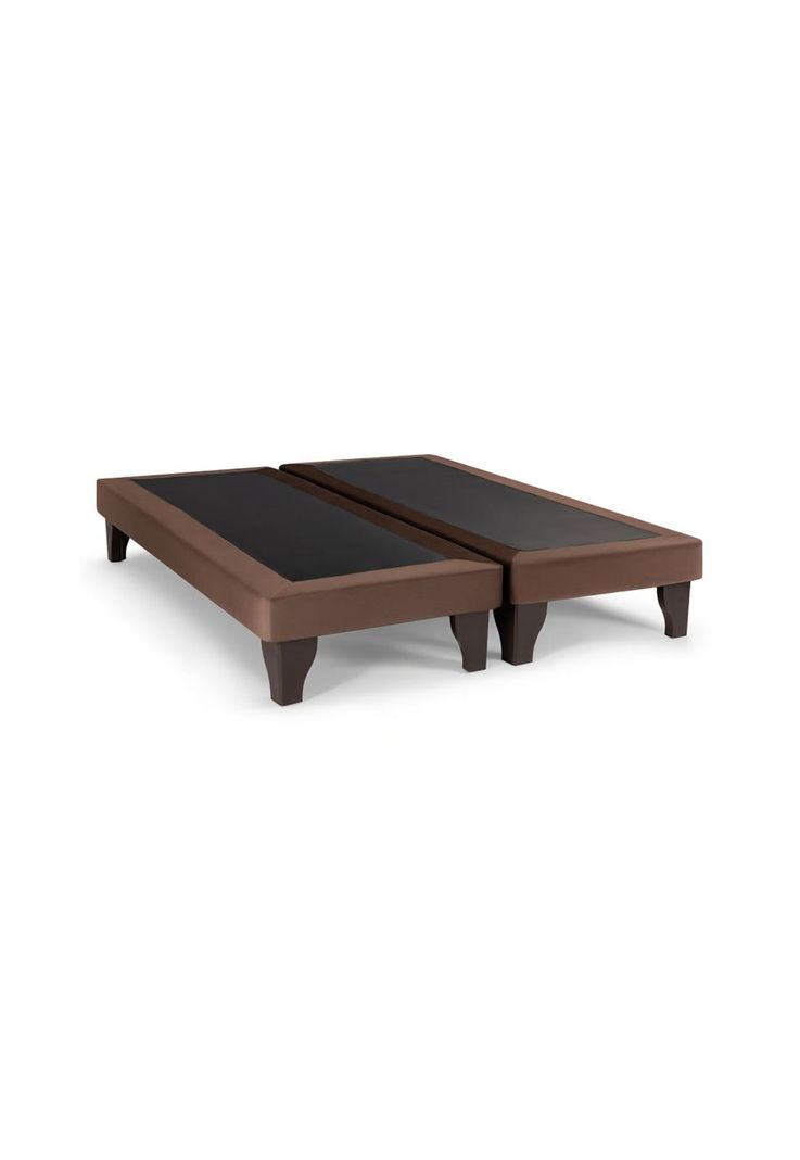 Base Dividida Cama Europea Super King 200x200 CM Chocolate Felpa-2