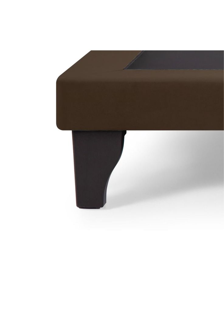 Base Dividida Cama Europea Super King 200x200 CM Chocolate Felpa-3