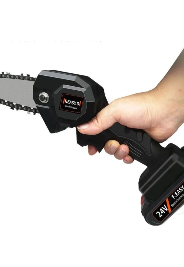 Mini Motosierra Inalámbrica Poda 6 Pulgadas + 2 Baterías-2