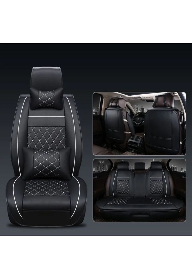 Set 5 Funda Cubre Asiento Auto Luxury Almohadilla-1