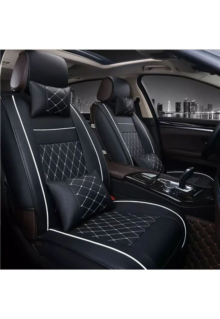 Set 5 Funda Cubre Asiento Auto Luxury Almohadilla-2