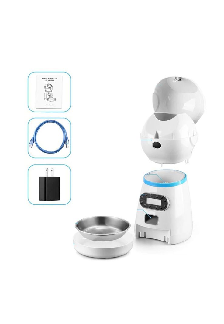 Robot Dispensador Automático Alimentos Mascotas-4