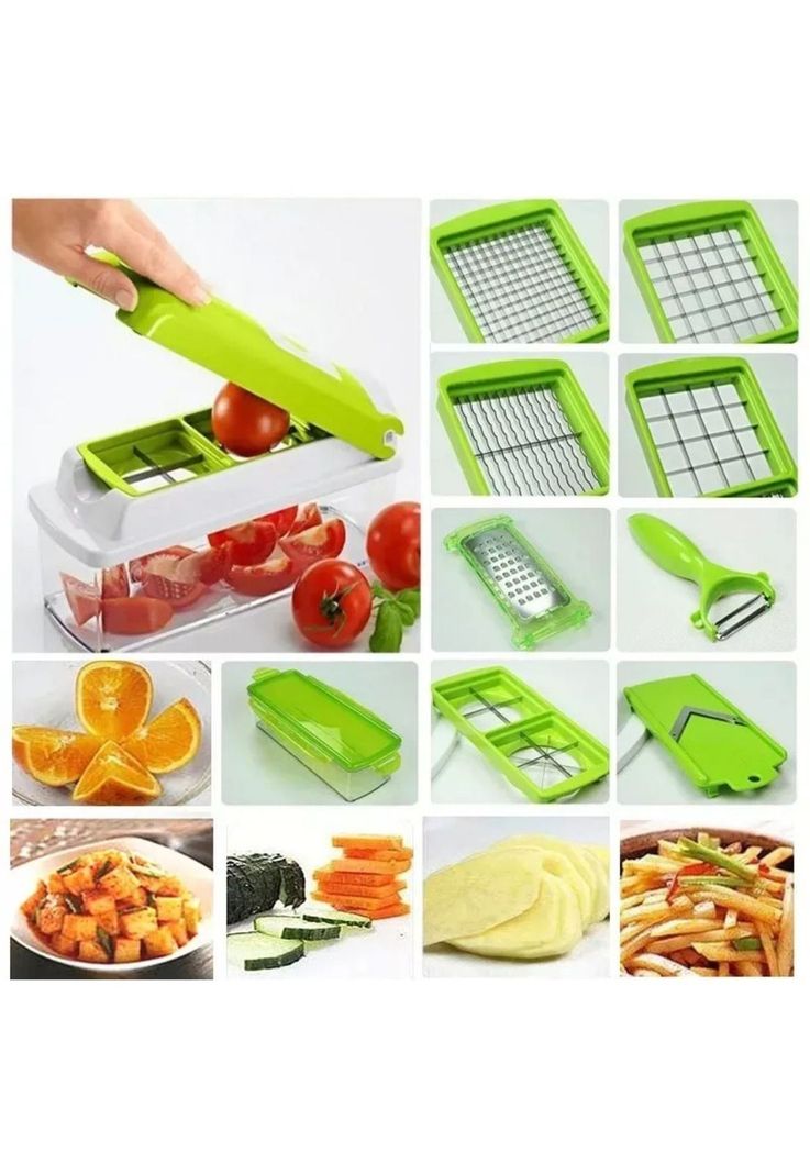 Picador Rallador Cortador Multiuso Frutas Verduras-3