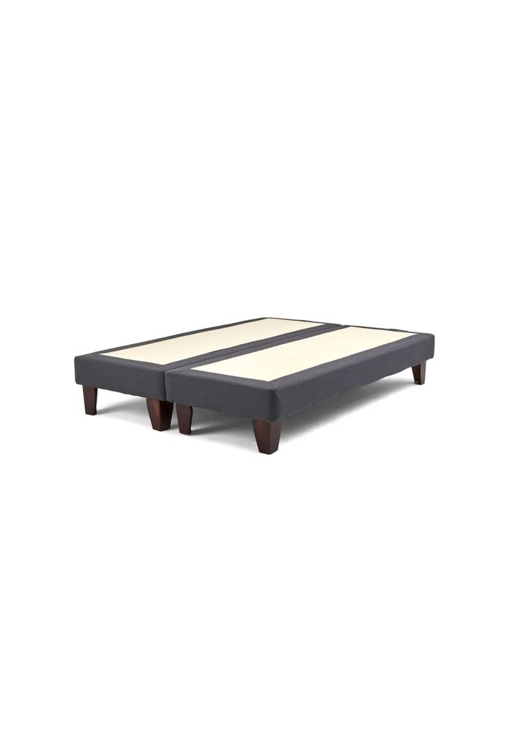 Base Dividida Cama Europea Super King 200x200 CM Gris  Lino-0