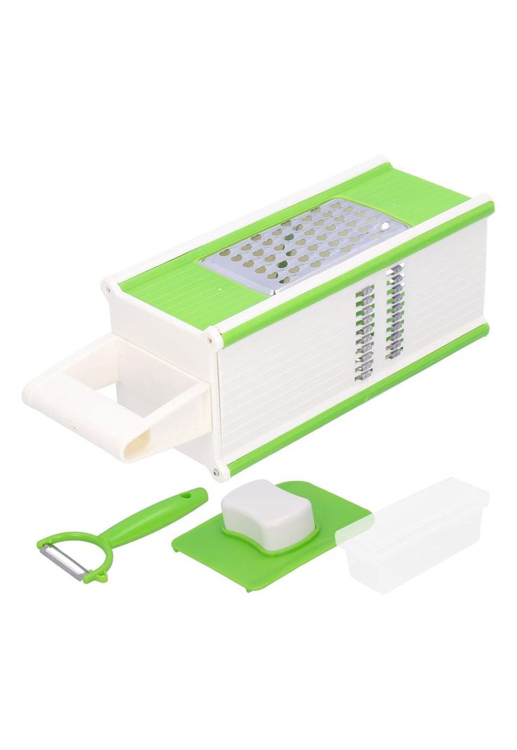 Rallador Verduras Cocina Multifuncional 5 En 1 Verde-3