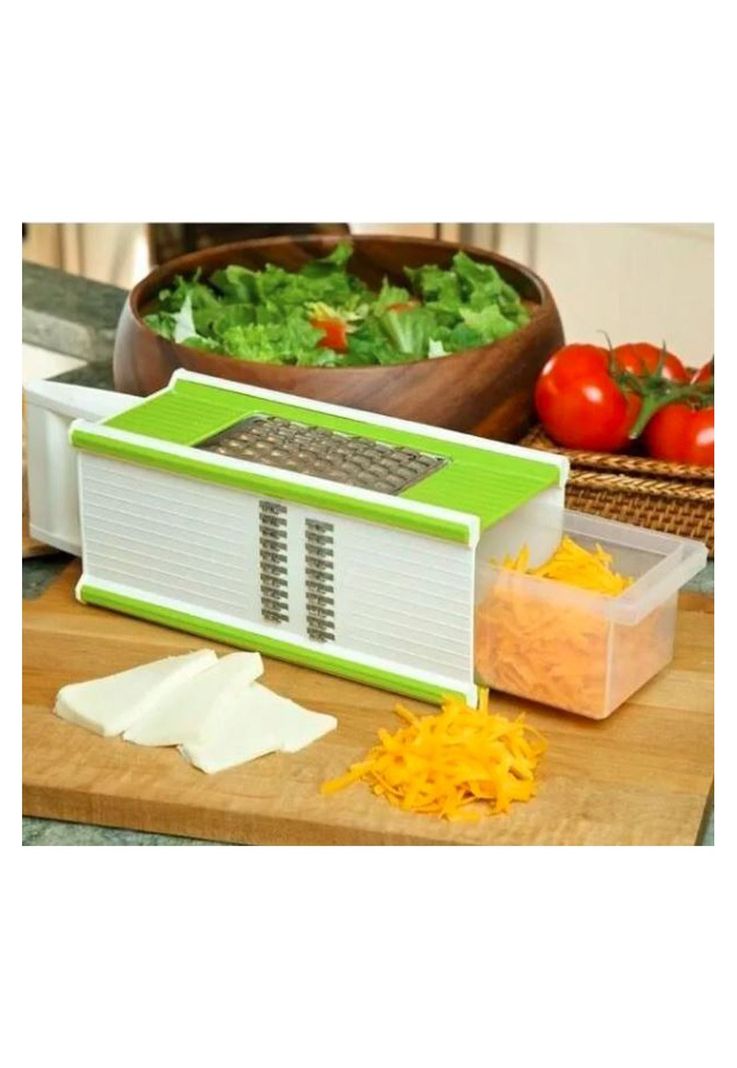 Rallador Verduras Cocina Multifuncional 5 En 1 Verde-5
