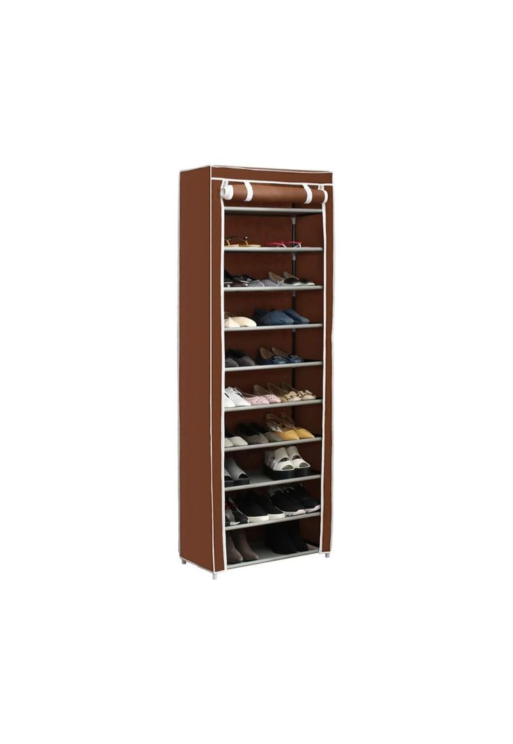 Zapatero Organizador Hogar 9 Niveles 1.60x60x30 CM Café-5