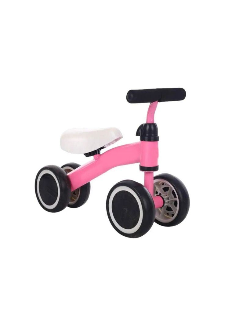 Mini Triciclo Equilibrio Aprendizaje Infantil Rosado-0