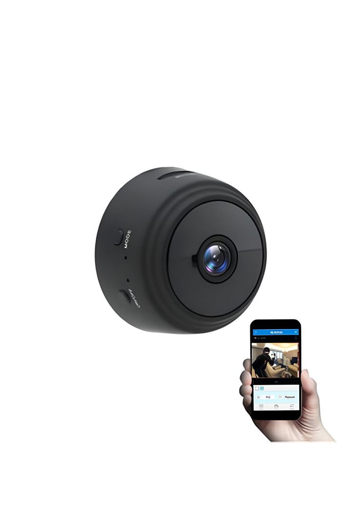 Mini Cámara Seguridad Wifi HD Visión Nocturna Recargable-4