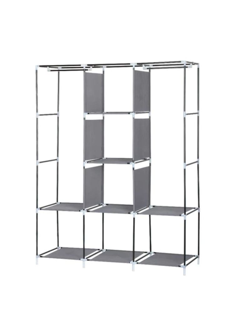Closet Organizador Armable Tela Café 3 Cuerpos 130x45x175 CM-3