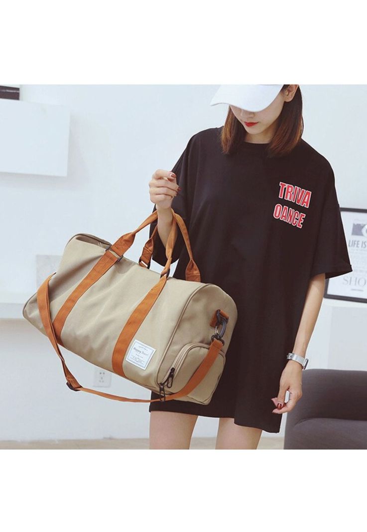 Bolso Viaje Deporte Gimnasia 35 LT Caqui-1