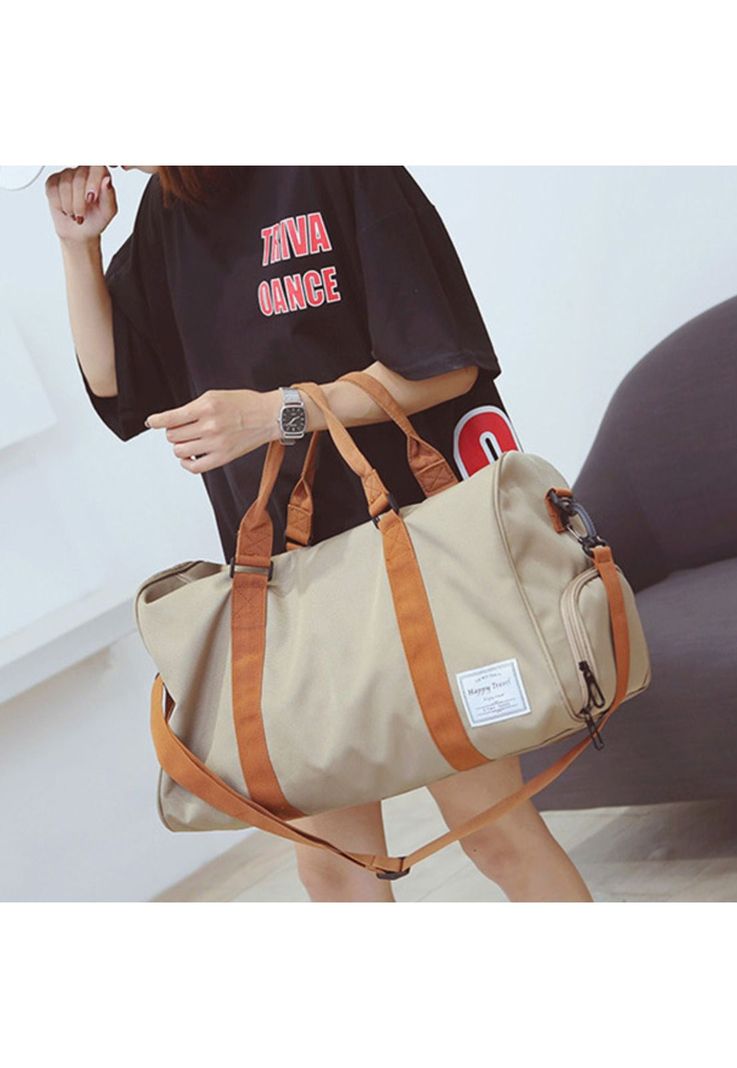Bolso Viaje Deporte Gimnasia 35 LT Caqui-2