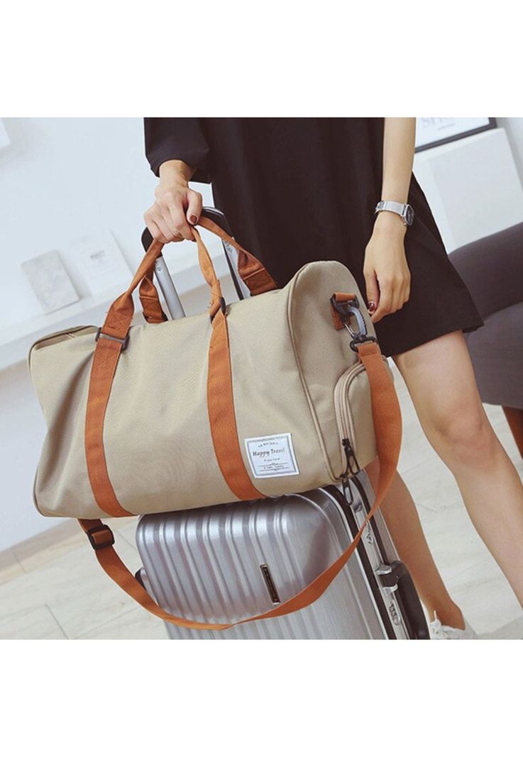 Bolso Viaje Deporte Gimnasia 35 LT Caqui-4