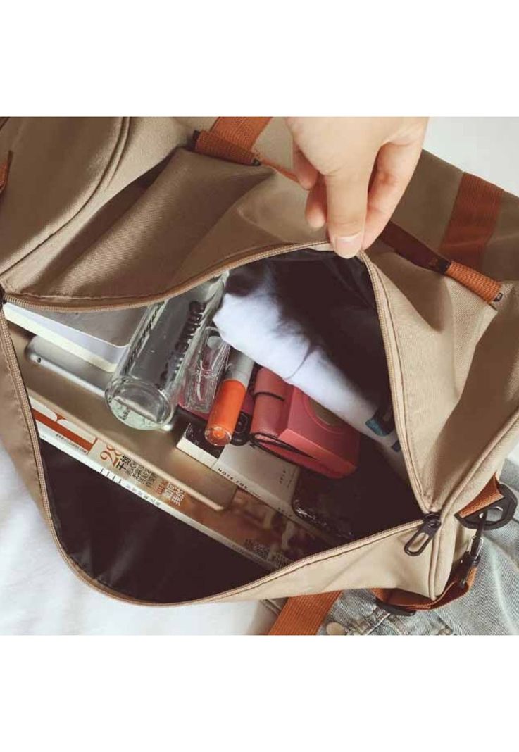 Bolso Viaje Deporte Gimnasia 35 LT Caqui-7