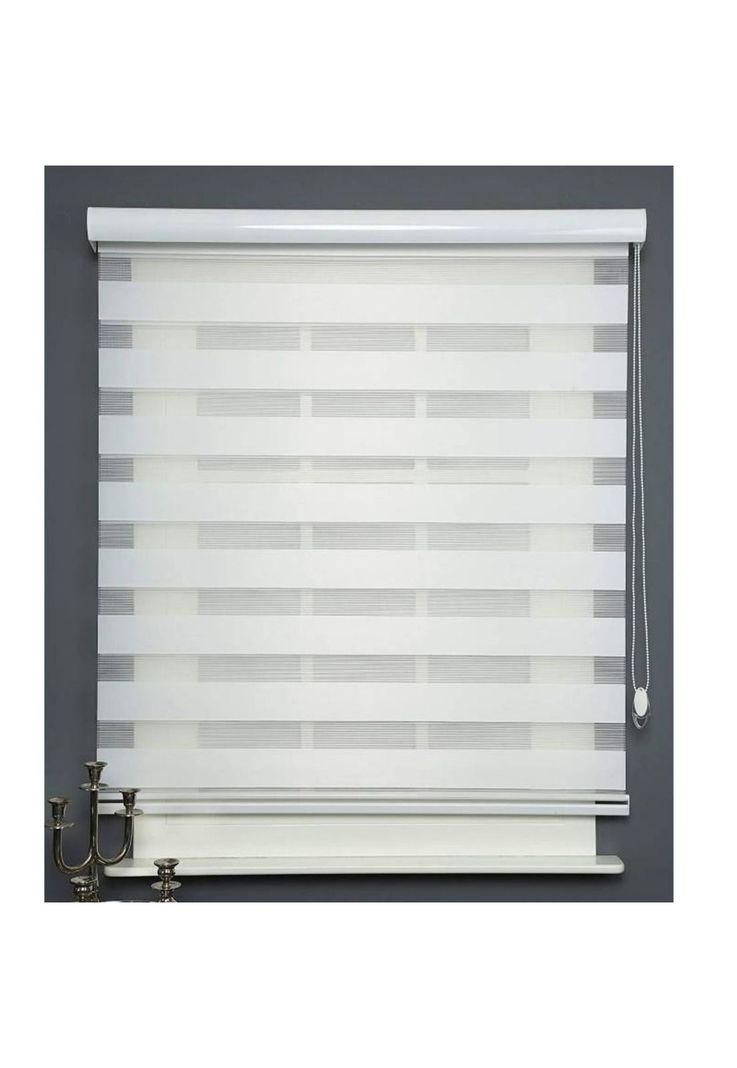 Cortina Roller Persiana Dúo Blanca 160x220 CM-1