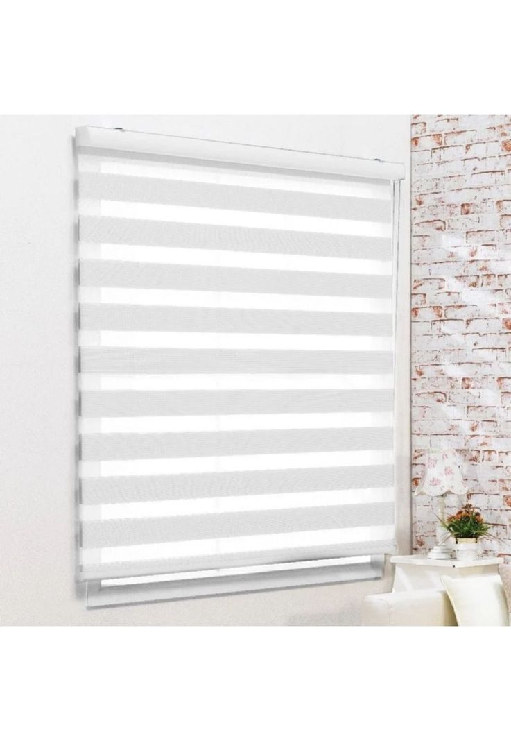 Cortina Roller Persiana Dúo Blanca 160x220 CM-2