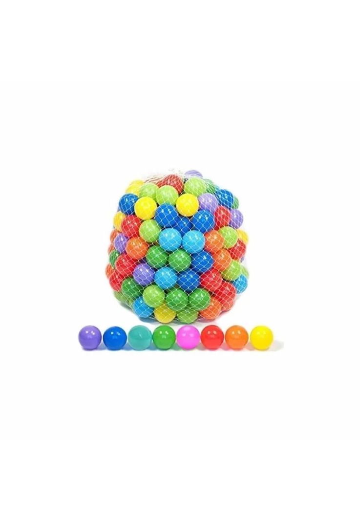 Pack 100 Pelotas Plásticas Piscina Infantil Multicolor-0