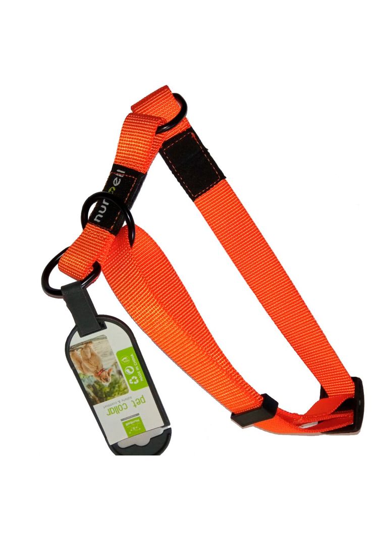 Collar Gato y Perro Resistente y Ajustable Naranjo-0