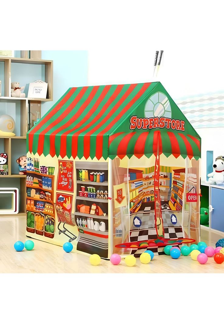 Carpa Tienda Armable Centro Juegos Infantil 102x92x71 CM-4