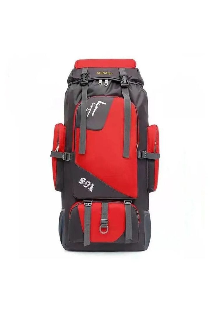 Mochila Camping Outdoor 90 LT Rojo-0