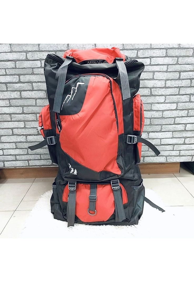 Mochila Camping Outdoor 90 LT Rojo-3