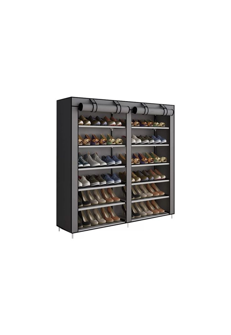 Zapatero Organizador Hogar Tela 6 Niveles Gris-2