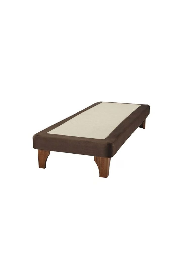 Base Cama Europea 1 Plaza 90x200 CM Chocolate Felpa-0