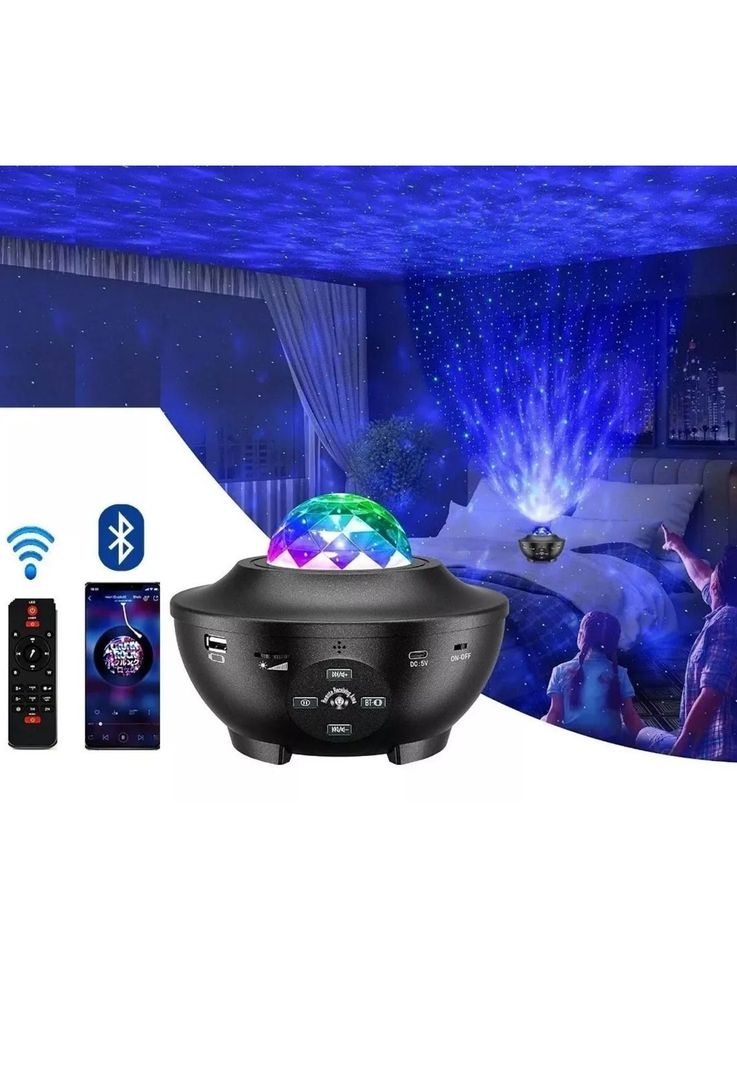 Proyector Galaxia Estrellas LED Sonido Bluetooth-1