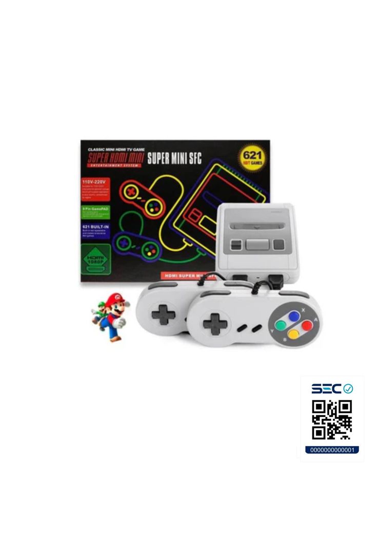 Consola Videojuego Super Mini Clasic Hdmi TV 621 Juegos Integrados-3