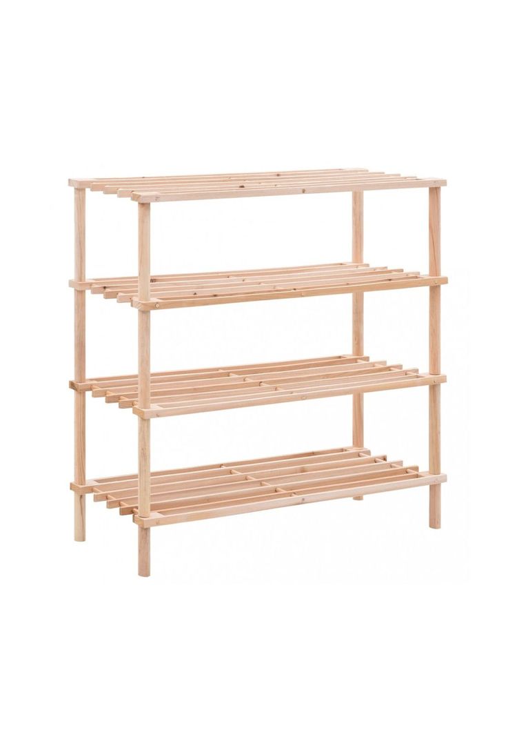 Zapatero Organizador Madera 4 Niveles 67x63x26 CM Café-1