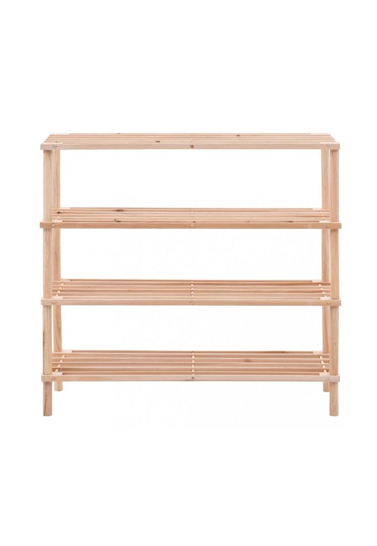 Zapatero Organizador Madera 4 Niveles 67x63x26 CM Café-2
