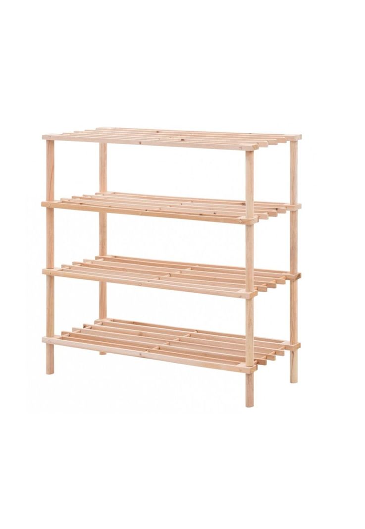 Zapatero Organizador Madera 4 Niveles 67x63x26 CM Café-0