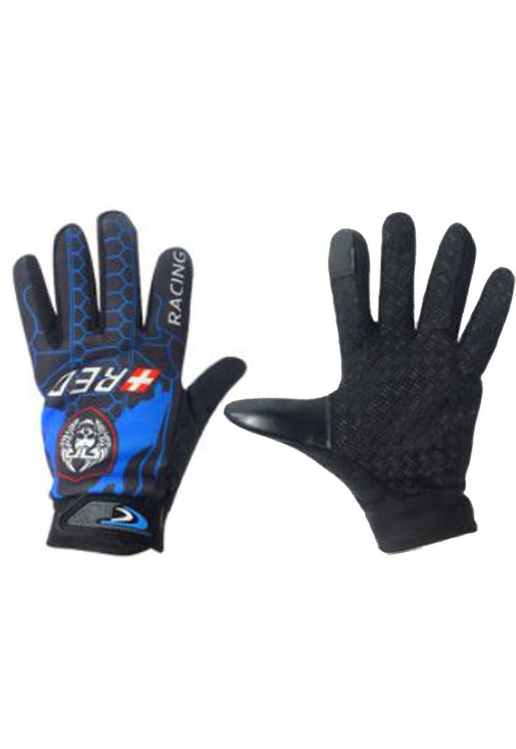 Guante Moto Bicicleta Azul Touch-2