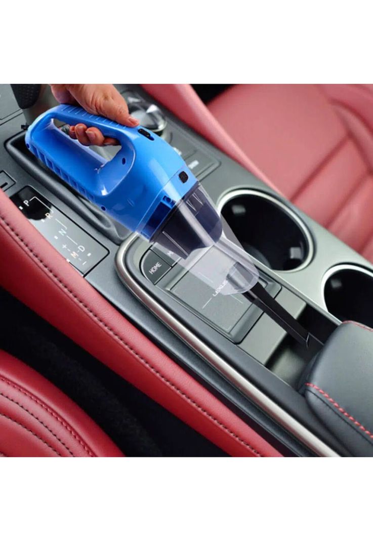 Kit Aspiradora Auto Portátil 12 V 120 Watt Premium Azul-4