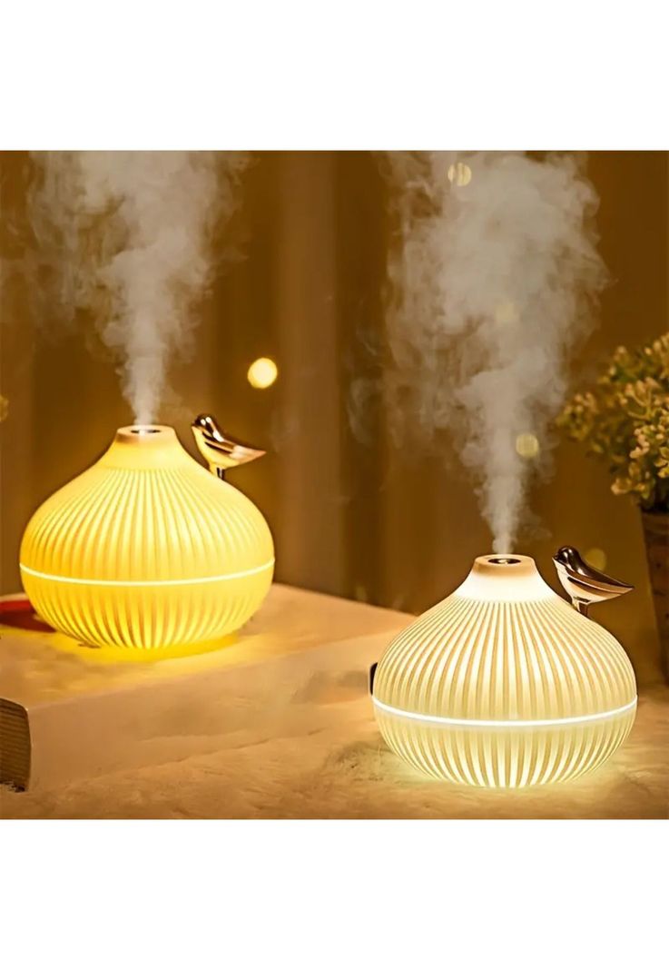 Difusor Humidificador Aromas Luz LED Diseño Alondra USB 300 ML-2