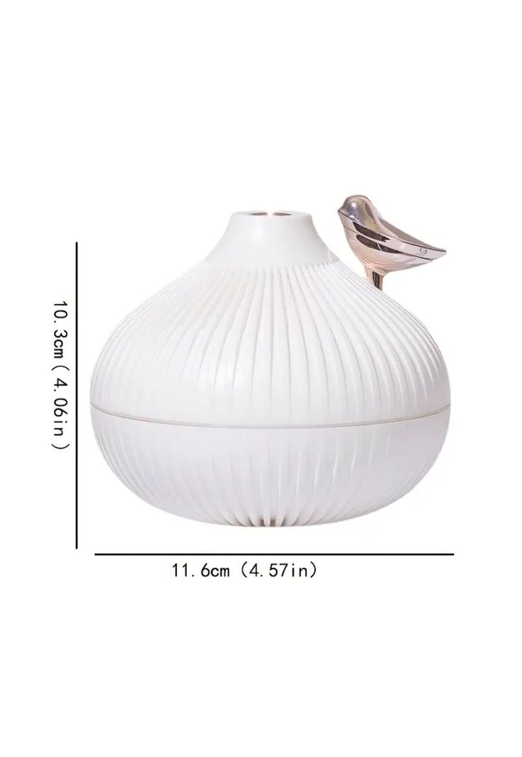 Difusor Humidificador Aromas Luz LED Diseño Alondra USB 300 ML-3
