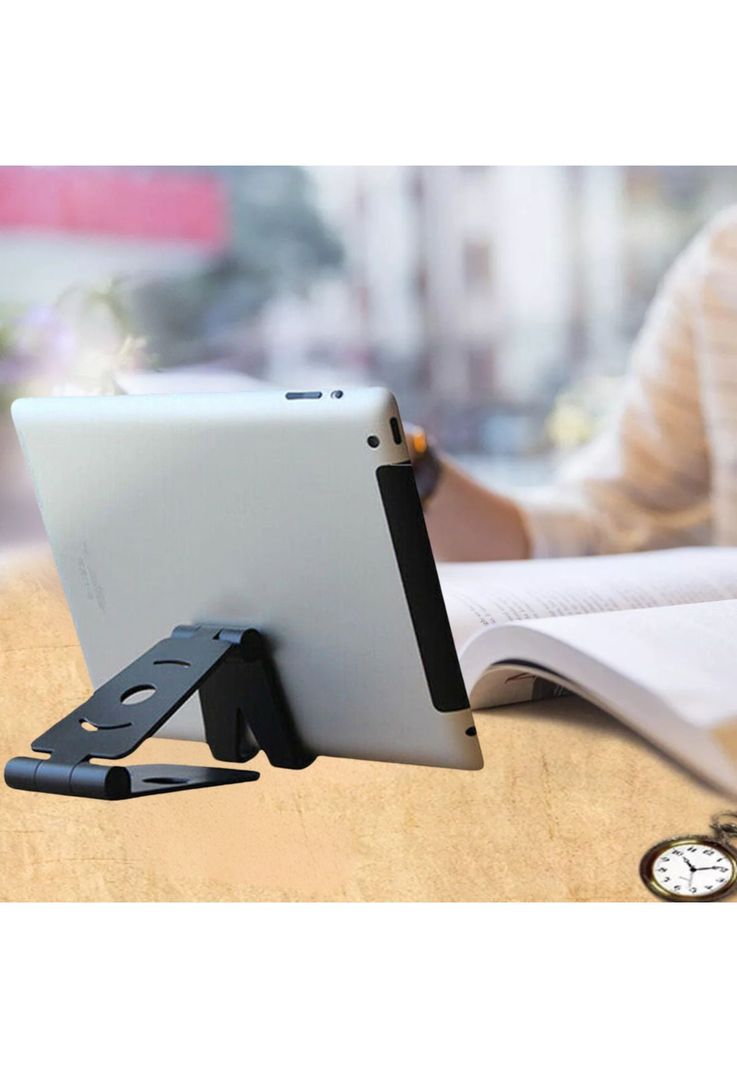 Soporte Celular Tablet Escritorio Mesa Negro-5