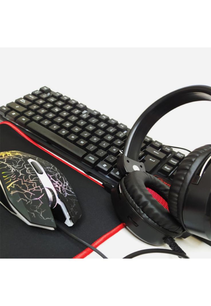 Kit Gamer E-Sport Pro 4 En 1 Teclado + Mouse + Auricular + Pad-2