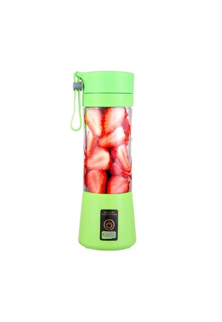 Batidora Licuadora Juguera Portátil USB Recargable 400 ML Verde-1