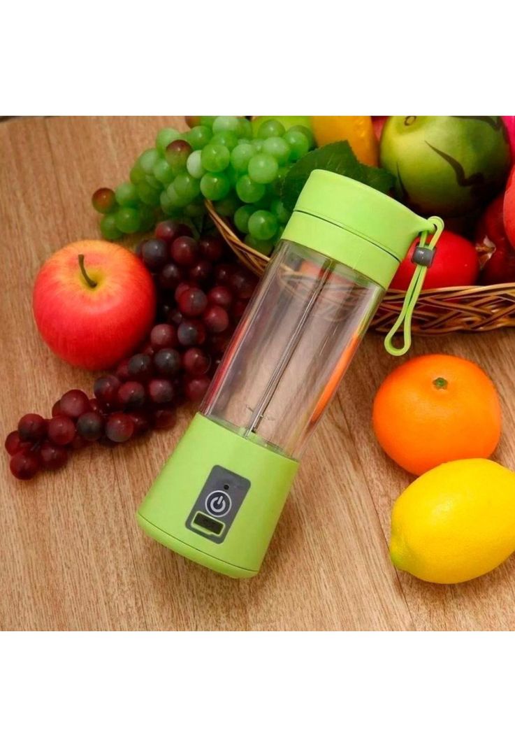 Batidora Licuadora Juguera Portátil USB Recargable 400 ML Verde-4
