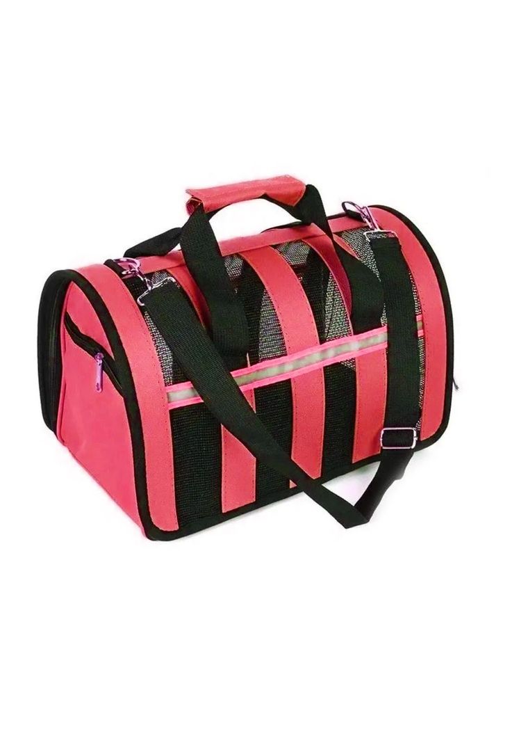 Bolso Transporte Mascotas Rojo 34x24x23 CM-0