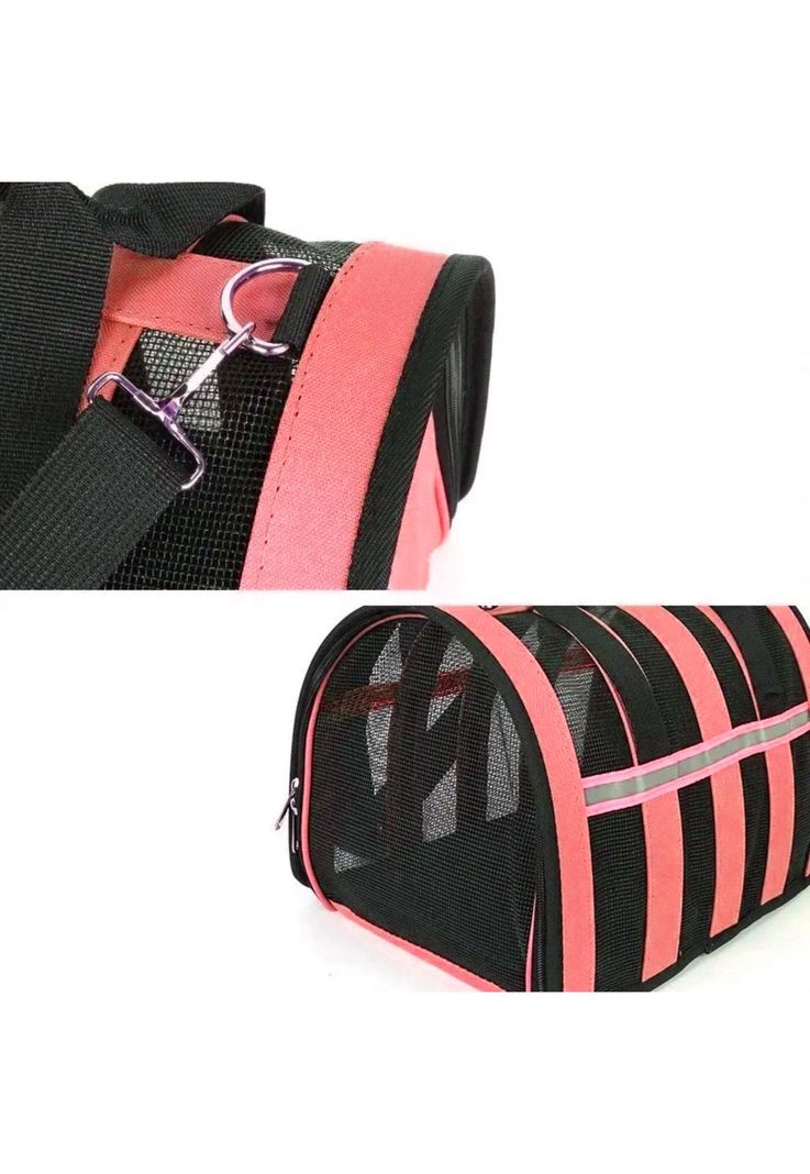 Bolso Transporte Mascotas Rojo 34x24x23 CM-2