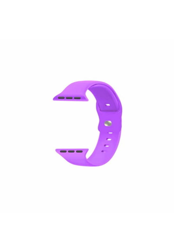 Correa Apple Watch Silicona Violeta Claro M/L 38x40x41 MM-0